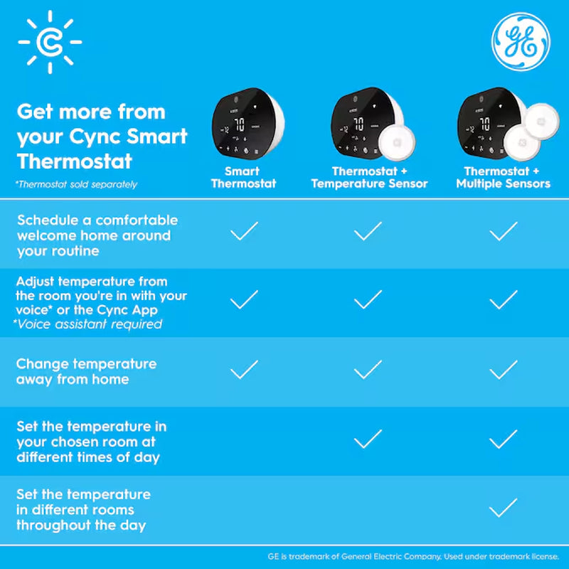 Black Smart Thermostat with Wi-Fi Compatibility