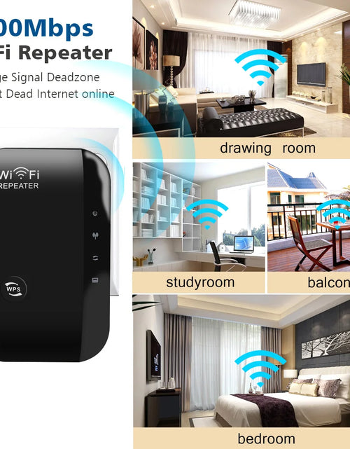 Load image into Gallery viewer, Wifi Signal Booster Wireless Wifi Repeater 300Mbps Range Extender 802.11N/B/G Network Wifi Router for Home Office Enterprise
