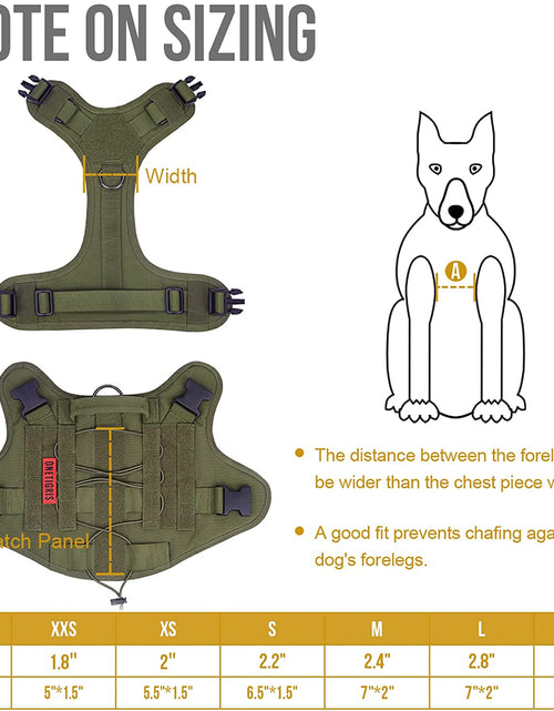 Load image into Gallery viewer, Dog Harness, Tactical Dog Harness No-Pull Breathable Adjustable Pet Vest with Handle for Outdoor Walking(Ranger Green,Small)
